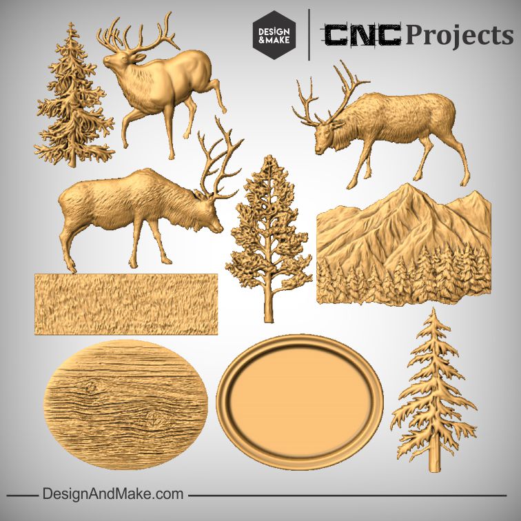 Elk Scene - All Models